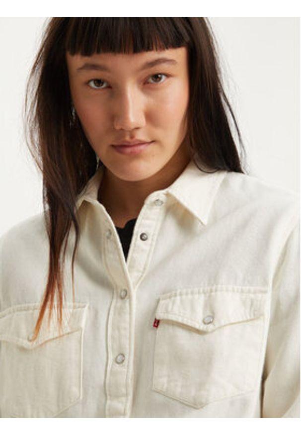 Levi's® Koszula Essential Western 167860014 Écru Regular Fit. Materiał: bawełna