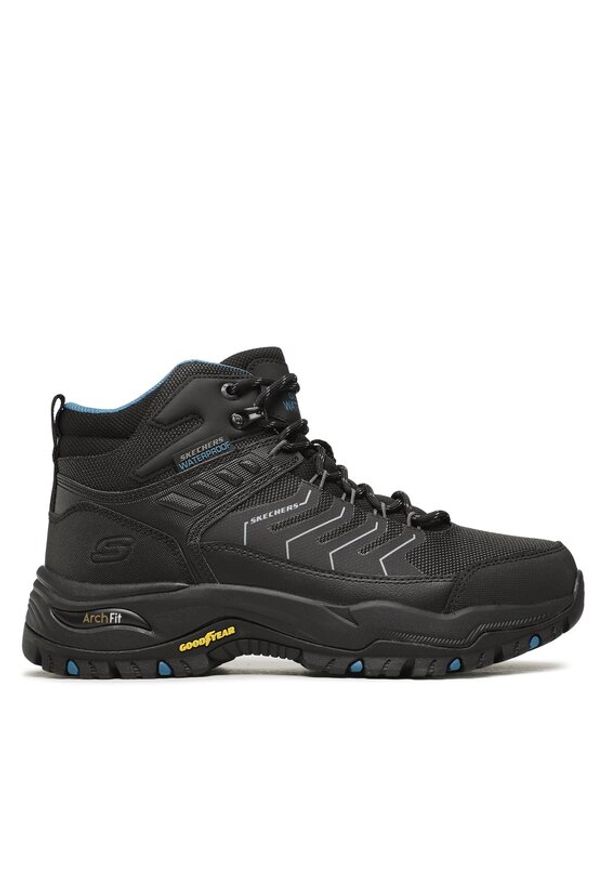 skechers - Skechers Trapery Arch Fit Dawson Raveno 204634/BLK Czarny. Kolor: czarny. Materiał: materiał