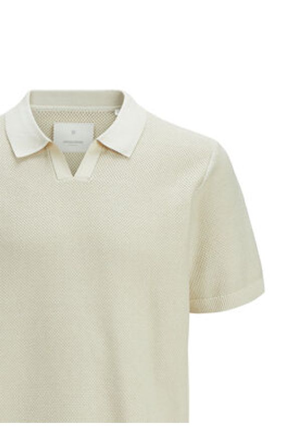 Jack & Jones Polo Ceaston 12273012 Beżowy Regular Fit. Typ kołnierza: polo. Kolor: beżowy. Materiał: bawełna
