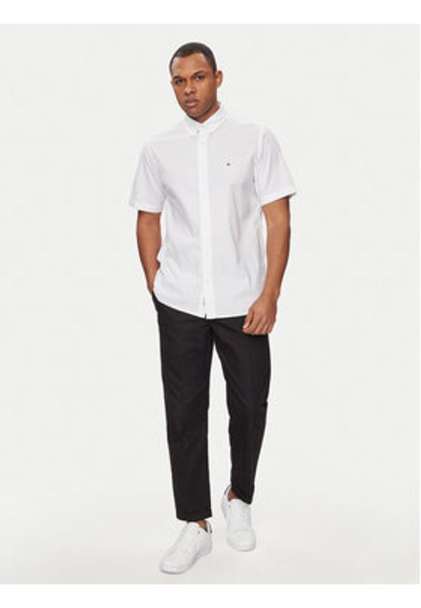 TOMMY HILFIGER - Tommy Hilfiger Koszula 1985 MW0MW33810 Biały Slim Fit. Kolor: biały. Materiał: bawełna
