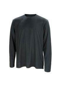 SPIRO - T-shirt Unisex Dla Dorosłych Z Długim Rękawem Performance. Kolor: czarny. Długość rękawa: długi rękaw. Długość: długie. Sport: turystyka piesza #1