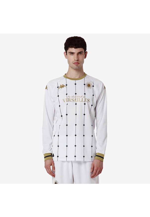 Kappa - Koszulka wyjazdowa z długim rękawem FC Versailles 78 2024/25. Kolor: żółty, wielokolorowy, biały. Długość rękawa: długi rękaw. Długość: długie. Styl: elegancki