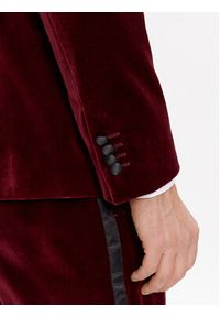 BOSS - Boss Marynarka H-Hutson-Tux-231 50484709 Czerwony Slim Fit. Kolor: czerwony. Materiał: bawełna #4