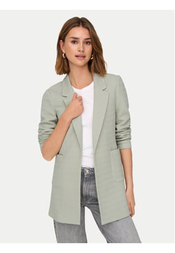 only - ONLY Marynarka Baker 15218396 Zielony Regular Fit. Kolor: zielony. Materiał: bawełna