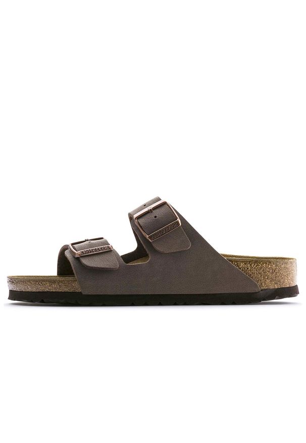 Kapcie Birkenstock Arizona Mocca Dorosłych. Kolor: brązowy. Materiał: syntetyk, skóra, materiał. Sezon: lato