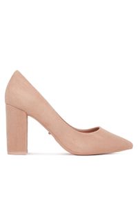 DeeZee Czółenka DZ0010 LIGHT PINK SU Różowy. Kolor: różowy. Materiał: materiał #1
