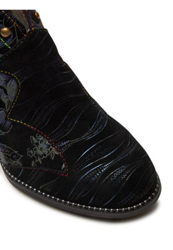 Laura Vita Botki Kacio 02 Niebieski. Kolor: niebieski. Materiał: skóra