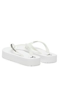 Calvin Klein Jeans Japonki Beach Sandal Flatform Tpu YW0YW01830 Biały. Kolor: biały