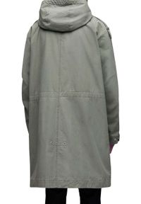 AllSaints płaszcz bawełniany Comiso kolor zielony przejściowy. Kolor: zielony. Materiał: bawełna #3