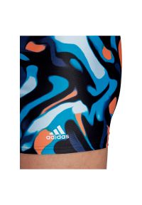 Adidas - Kąpielówki męskie adidas Primeblue Swim Briefs FJ4749. Materiał: materiał, elastan, nylon, tkanina. Długość: długie. Wzór: nadruk, kolorowy #4