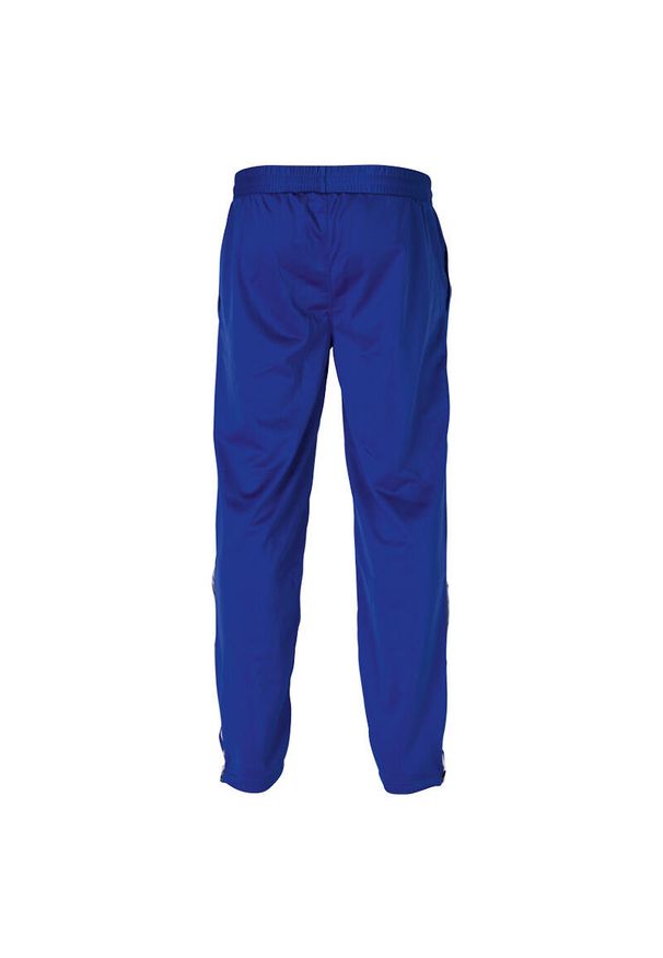 SPALDING - Spodnie do biegania Spalding Team Warm Up. Kolor: wielokolorowy, niebieski, biały. Materiał: dresówka. Sport: koszykówka