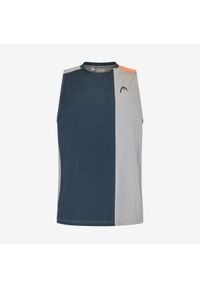 Head - Koszulka bez rękawów męska TANK TOP PADEL. Kolor: pomarańczowy, wielokolorowy, szary. Długość rękawa: bez rękawów