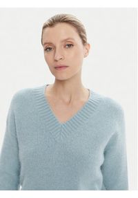 Weekend Max Mara Sweter Visista 2525366122 Błękitny Regular Fit. Kolor: niebieski. Materiał: wełna #4