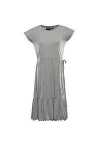 Sukienka damska ALPINE PRO Derefa, szara, M. Okazja: na co dzień. Kolor: szary. Wzór: nadruk. Sezon: lato. Typ sukienki: sportowe. Styl: casual, sportowy. Długość: midi #1