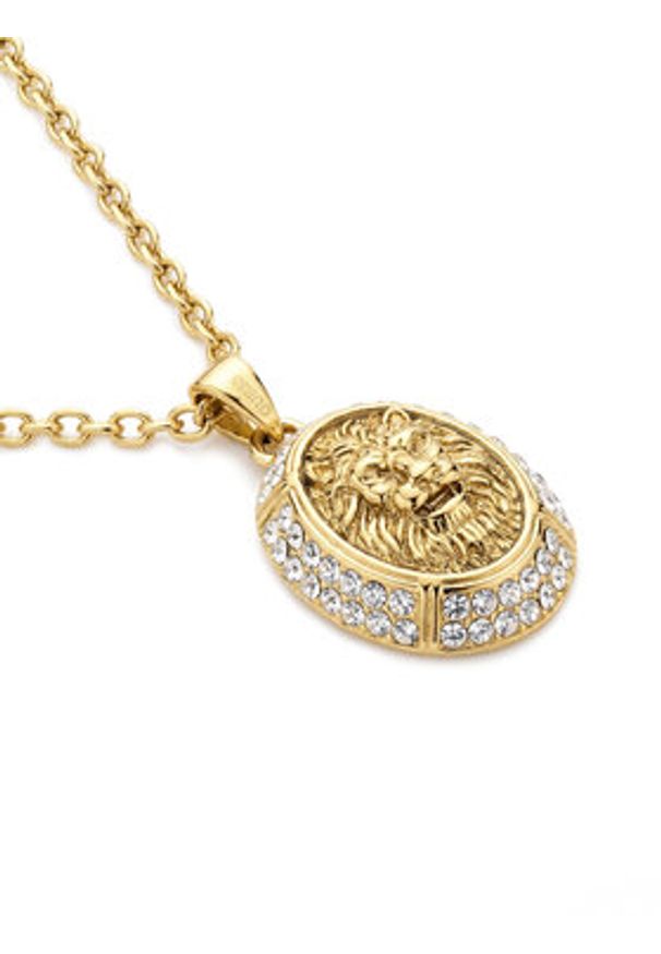 Guess Naszyjnik JUBN06 189JW Złoty. Materiał: metalowe. Kolor: złoty