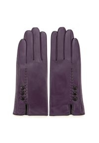 Wittchen - Damskie rękawiczki skórzane z przeszyciem z rzemyka. Kolor: fioletowy, wielokolorowy, czarny. Materiał: skóra. Styl: klasyczny #2