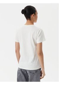 Liu Jo Sport T-Shirt TA5172 JS923 Écru Regular Fit. Materiał: bawełna. Styl: sportowy #4
