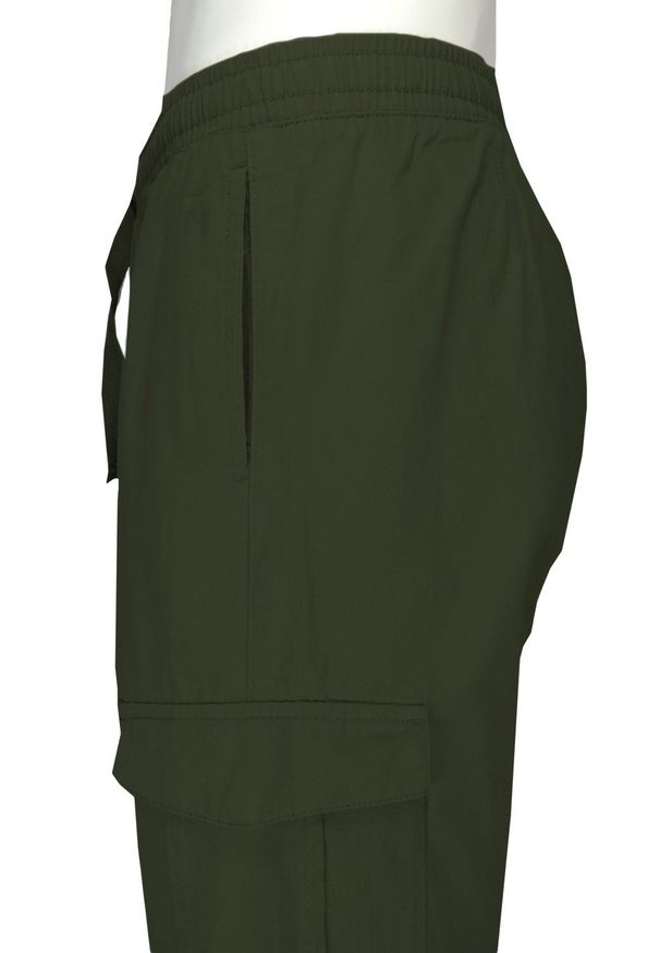 Brave Soul - Spodnie JOGGERY Zielone, Khaki, Męskie, Bojówki, Bawełniane, Casualowe, Zwężana Nogawka -BRAVE SOUL. Okazja: na co dzień. Kolor: wielokolorowy, zielony, brązowy. Materiał: bawełna. Styl: casual