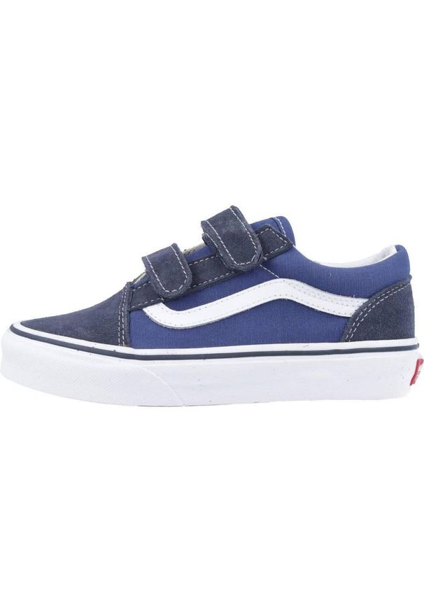 Vans - Kapcie VANS OLD SKOOL V Niebieski. Okazja: na co dzień. Kolor: niebieski. Materiał: tkanina. Model: Vans Old Skool