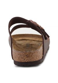 Klapki Birkenstock Arizona 0052531 brązowe. Kolor: brązowy. Materiał: materiał, skóra. Wzór: paski. Styl: klasyczny #5