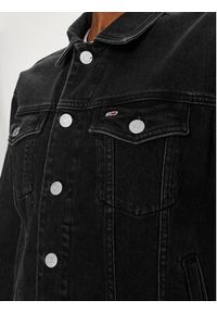 Tommy Jeans Kurtka jeansowa DW0DW17210 Czarny Regular Fit. Kolor: czarny. Materiał: bawełna