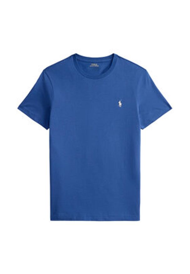 Polo Ralph Lauren T-Shirt 710671438537 Niebieski Custom Slim Fit. Typ kołnierza: polo. Kolor: niebieski. Materiał: bawełna