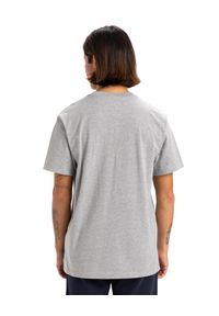 Quiksilver - Koszulka z krótkim rękawem BASIC męska. Kolor: szary. Materiał: materiał, bawełna. Długość rękawa: krótki rękaw. Długość: krótkie. Wzór: haft