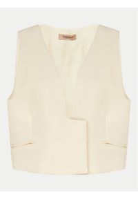 TwinSet - TWINSET Kamizelka 241TT2100 Écru Slim Fit. Materiał: wiskoza #1
