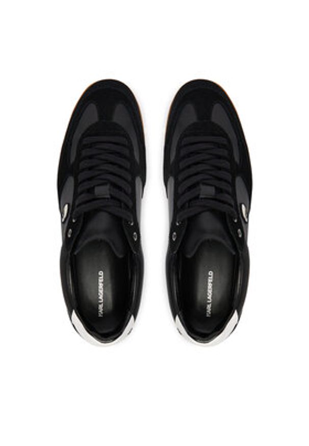 Karl Lagerfeld - KARL LAGERFELD Sneakersy Kandidate KL63833N Czarny. Kolor: czarny. Materiał: zamsz, skóra