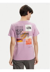 The North Face Koszulka techniczna Foundation Mountain NF0A882V Różowy Regular Fit. Kolor: różowy. Materiał: syntetyk #2