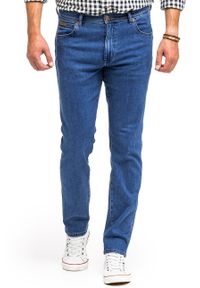 Wrangler - WRANGLER TEXAS SLIM MĘSKIE SPODNIE JEANSOWE THE STONE RIDE W12SYI39U. Okazja: na spotkanie biznesowe. Styl: elegancki, biznesowy #5