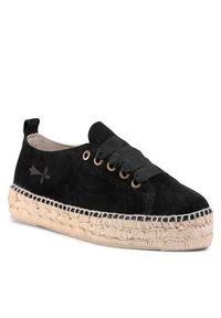 Manebi Espadryle Sneakers D K 1.0 E0 Czarny. Kolor: czarny. Materiał: skóra, zamsz #4