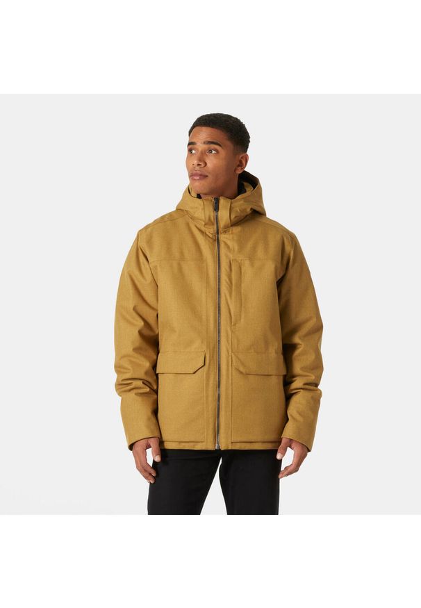 Kurtka wodoodporna z kapturem Helly Hansen Chill 3.0. Typ kołnierza: kaptur. Kolor: brązowy. Materiał: syntetyk