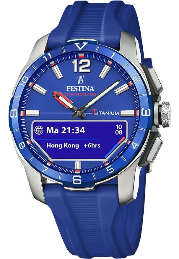 Zegarek męski Festina F23000-3 niebieski. Kolor: niebieski