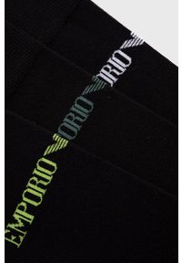 Emporio Armani Underwear Skarpetki (3-pack) 302402.1A254 męskie kolor czarny. Kolor: czarny #2