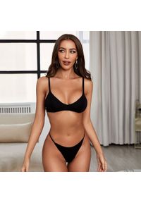 Intica - Komplet bielizny z miękkiego materiału na co dzień i okazje Kenul. Kolor: czarny. Materiał: materiał #11