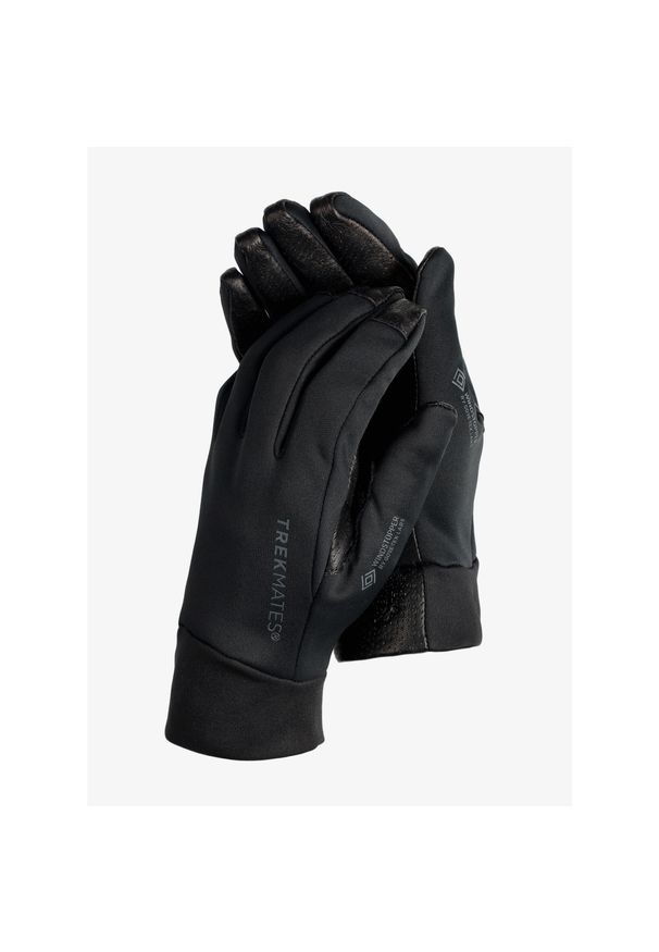 Rękawiczki wiatroszczelne Trekmates Gulo Glove. Kolor: czarny. Materiał: skóra