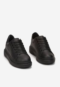 Born2be - Czarne Sneakersy Phoebia. Nosek buta: okrągły. Kolor: czarny. Szerokość cholewki: normalna. Wzór: kolorowy #3