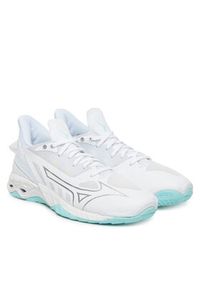Mizuno Buty halowe Wave Mirage 5 X1GB2350 Biały. Kolor: biały. Materiał: skóra. Model: Mizuno Wave #5