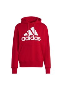 Adidas - Essentials French Terry Big Logo Hoodie. Typ kołnierza: kaptur. Kolor: czerwony, biały, wielokolorowy. Sport: fitness