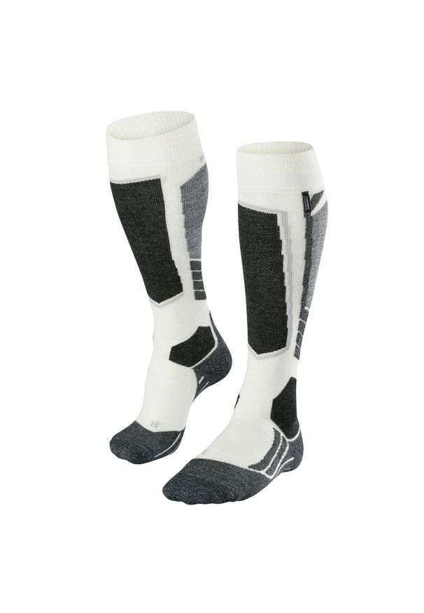 Podkolanówki damskie Falke SK2 Cashmere. Kolor: szary, wielokolorowy, biały. Materiał: kaszmir. Sport: narciarstwo