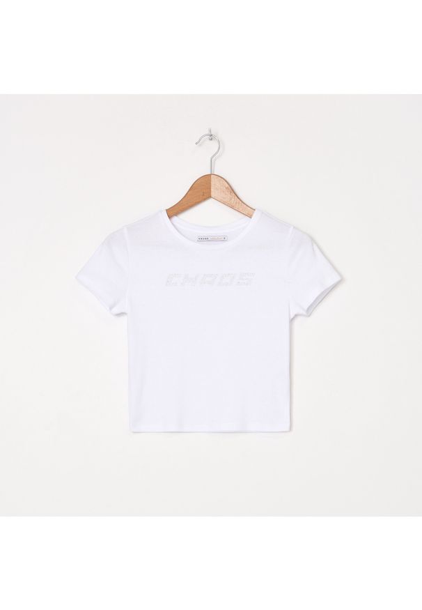 House - Koszulka z aplikacją - Biały. Kolor: biały. Wzór: aplikacja