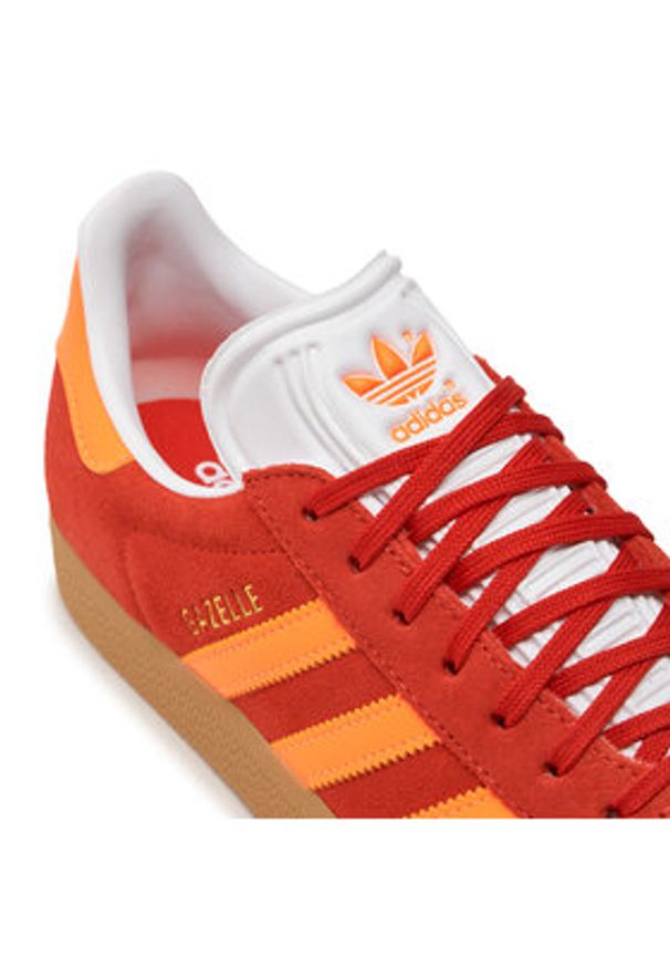 Adidas - adidas Sneakersy Gazelle JI1374 Czerwony. Kolor: czerwony. Materiał: zamsz, skóra. Model: Adidas Gazelle