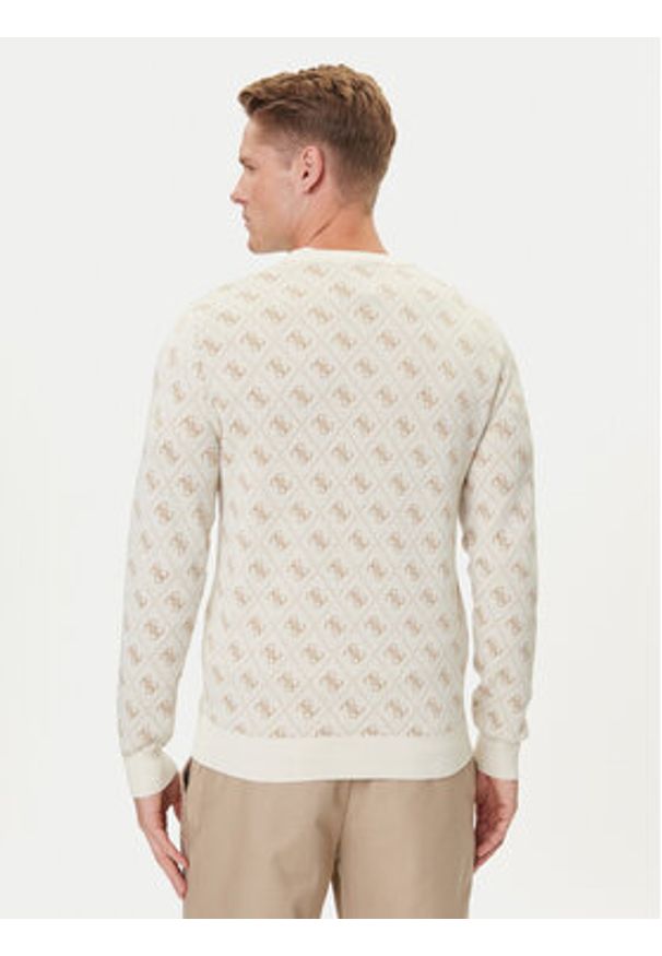 Guess Sweter M5YR10 Z3OE2 Écru Regular Fit. Materiał: syntetyk