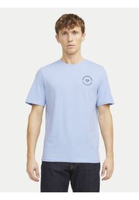 Jack & Jones - Jack&Jones T-Shirt Simon 12269280 Błękitny Standard Fit. Kolor: niebieski. Materiał: bawełna