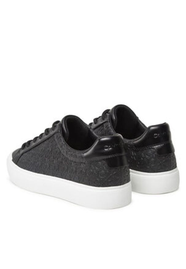 Calvin Klein Sneakersy Vulc Lace Up Mono Pu HW0HW02573 Czarny. Kolor: czarny. Materiał: skóra