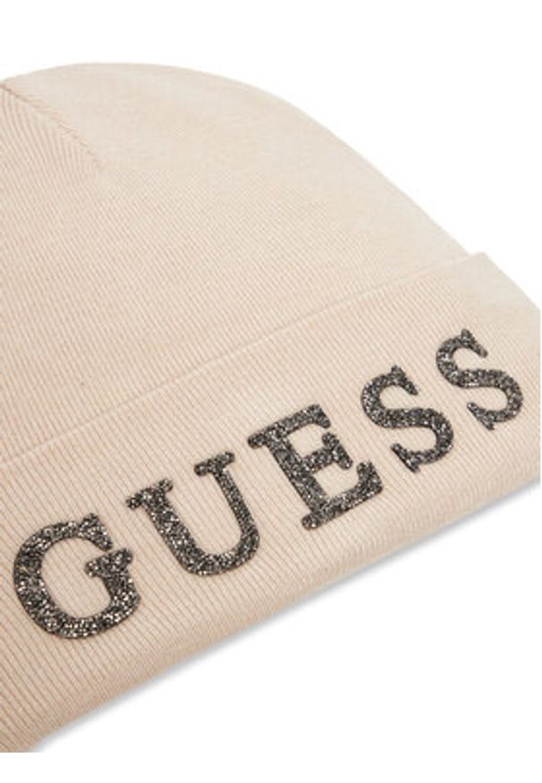Guess Czapka AW5398 POL01 Beżowy. Kolor: beżowy. Materiał: wiskoza