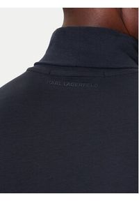 Karl Lagerfeld - KARL LAGERFELD Golf 755023 554226 Granatowy Regular Fit. Typ kołnierza: golf. Kolor: niebieski. Materiał: bawełna #3
