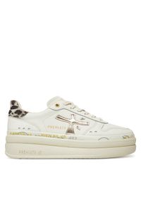 Premiata Sneakersy Micol 7441 Écru. Materiał: skóra #1