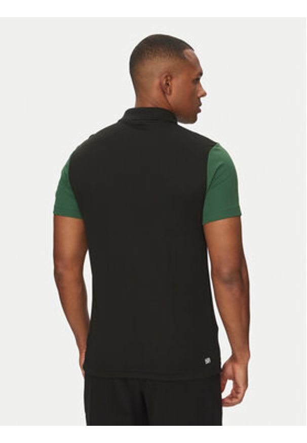 Lacoste Polo DH8940 Czarny Regular Fit. Typ kołnierza: polo. Kolor: czarny. Materiał: syntetyk
